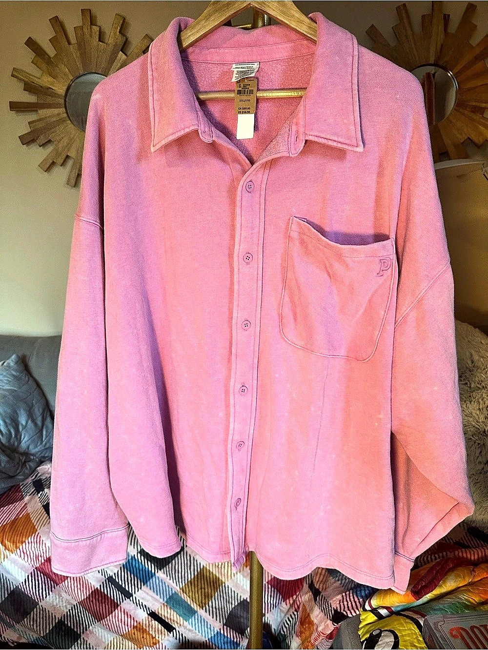Pink Victoria’s Secret Shacket XXL NWT